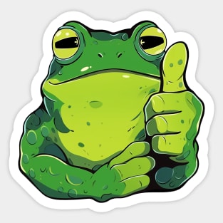 Frog thumbs up Sticker